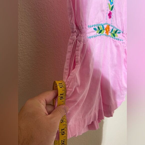 Coco and Ginger Pink Embroidered Girls Romper - Picture 7 of 7